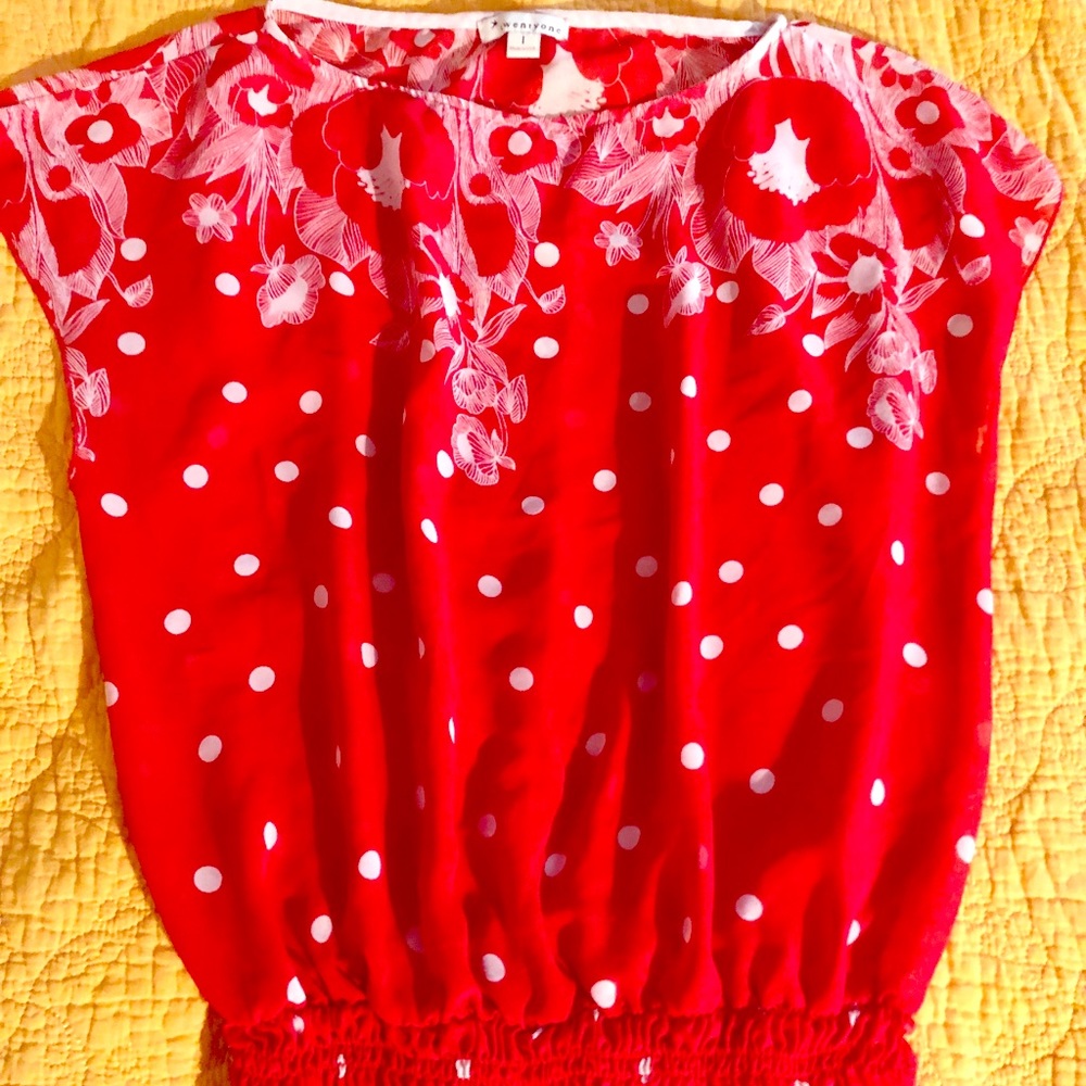 Twenty One Sz:L Red blouse